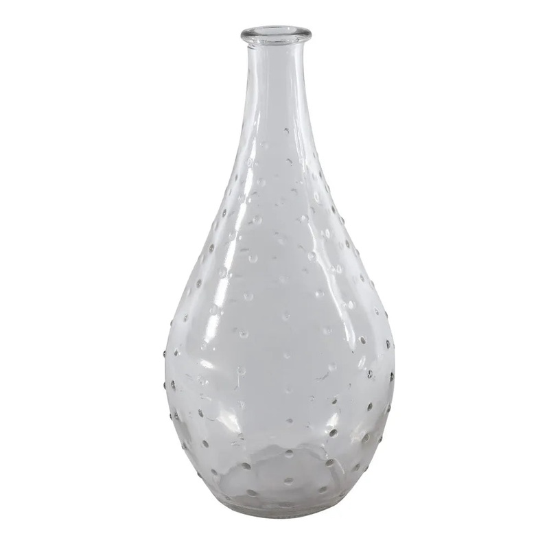 Dimpled Glass Vanity Bottle H20 x 10cm