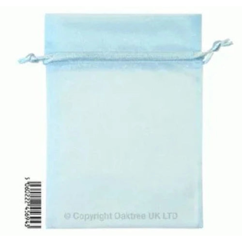 Eleganza Organza Bags 12cm x 17cm – Light Blue (10pcs)