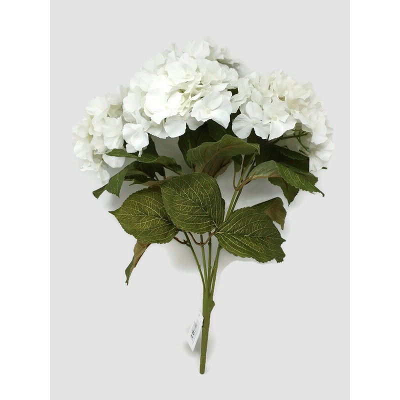 Large 5 Stem Hydrangea Bush x 50cm – White