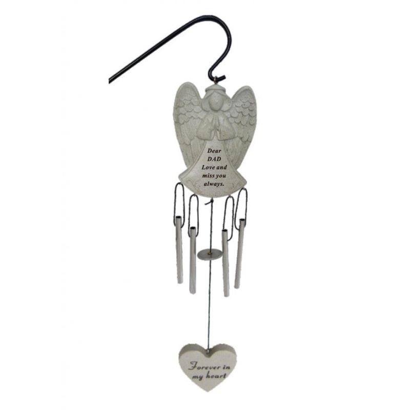 Praying Angel Windchime with Hanging Crook  – Dad