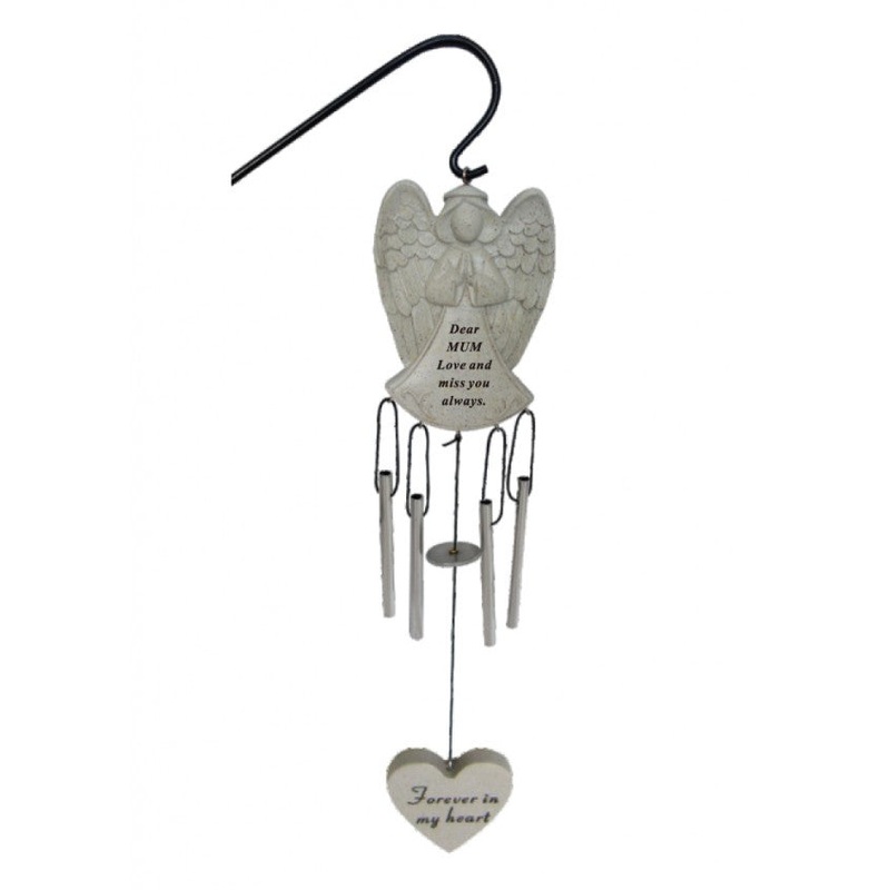 Praying Angel Windchime with Hanging Crook  – Mum