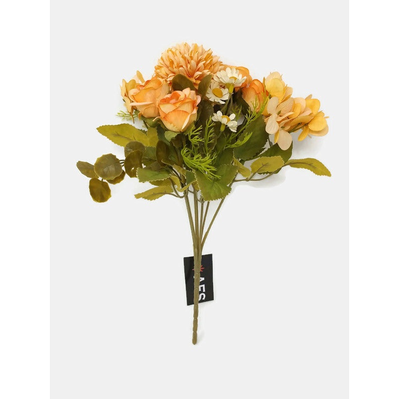 Rose Hydrangea Mixed Flower Bush – Light Orange/Peach