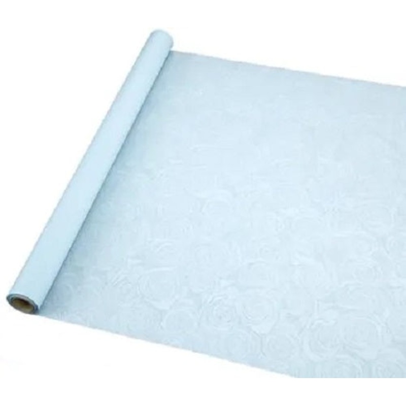 Shimmer Rose Wrap 60cm x 10m Pastel Lt. Blue No.25