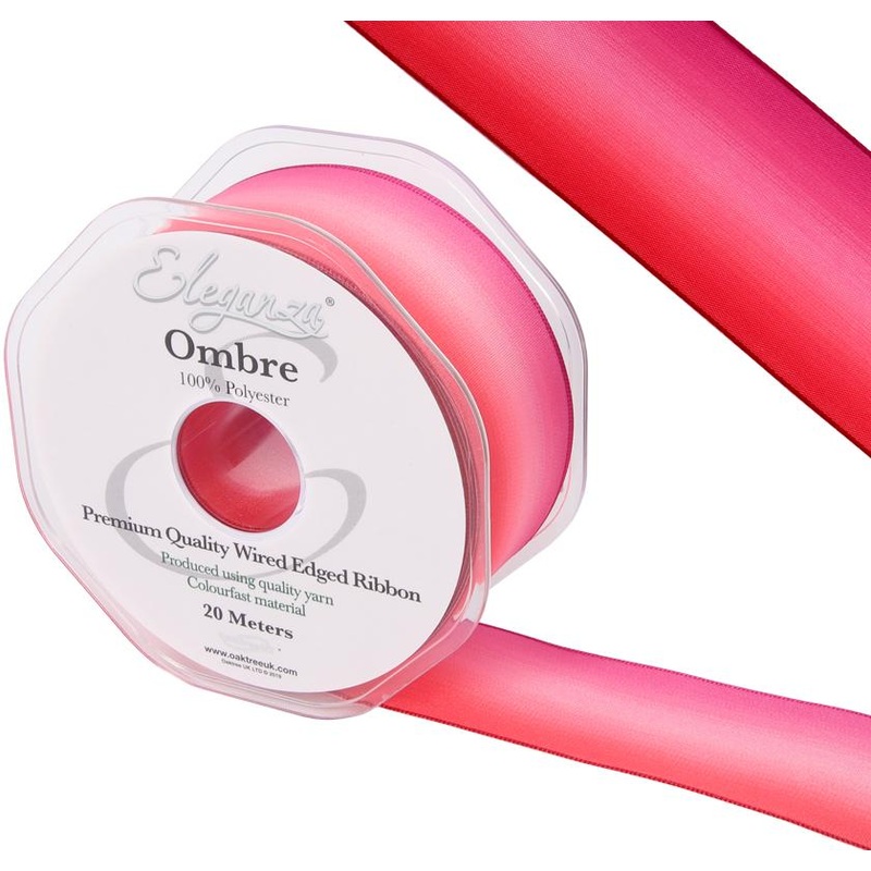 Wired Edge Ombre Ribbon 38mm x 20m – Tone 289