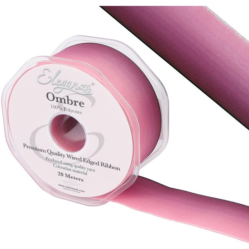 Wired Edge Ombre Ribbon 38mm x 20m – Tone 290
