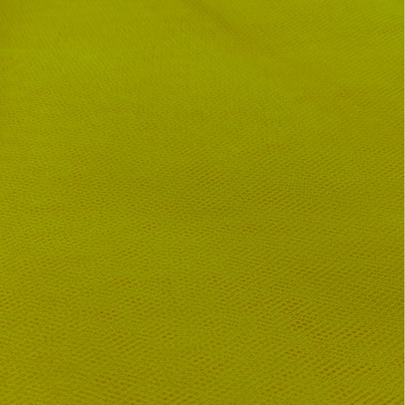 1 Metre Flare Free Dress Net Fabric x 132cm – Bright Yellow