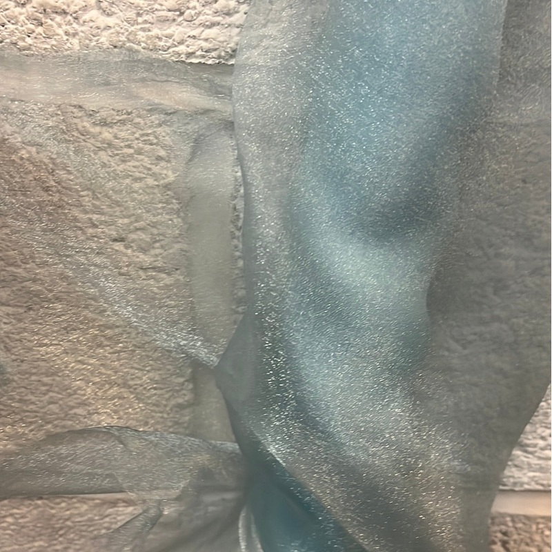 1 Metre Organza Fabric x 150cm – Baby Blue