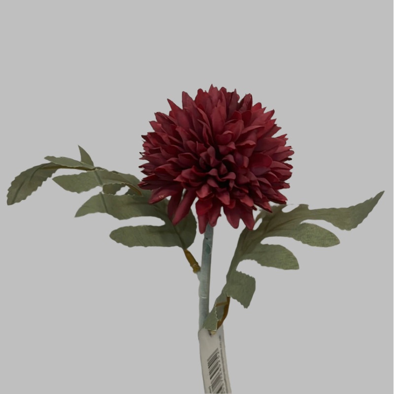 Single Stem Chrysanthemum Pick x 27cm – Red