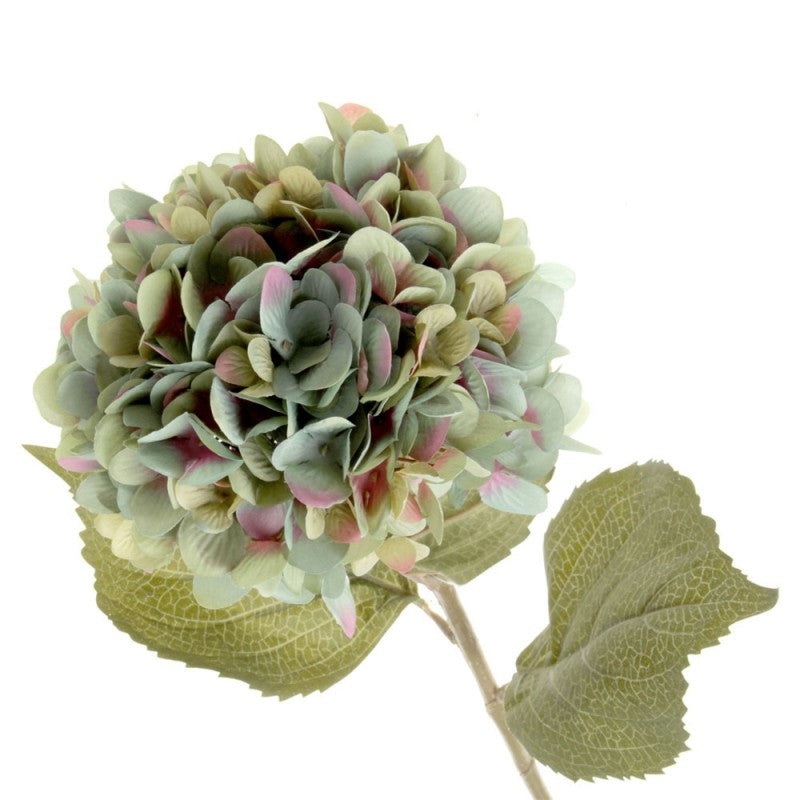 82cm Single Hydrangea – Blue/Turquoise
