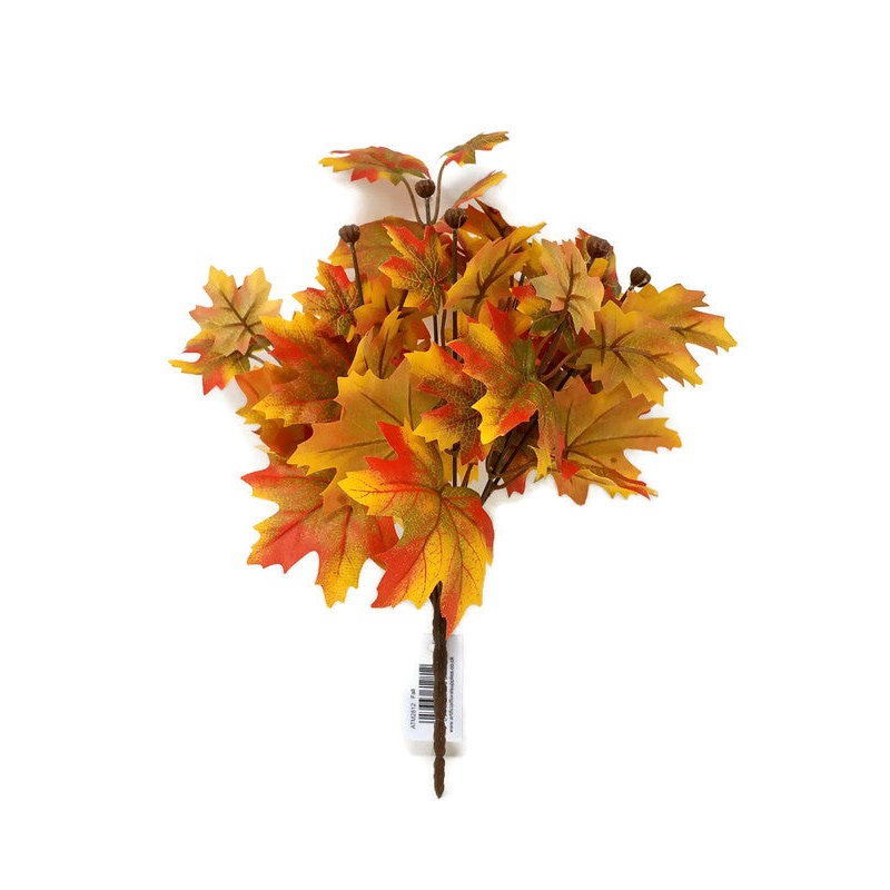 Orange Maple Leaf Bush x 34cm