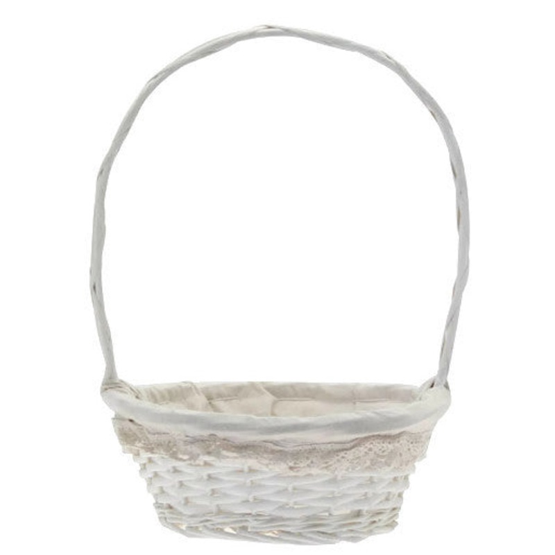 Round Victoria Basket with Handle x 35cm
