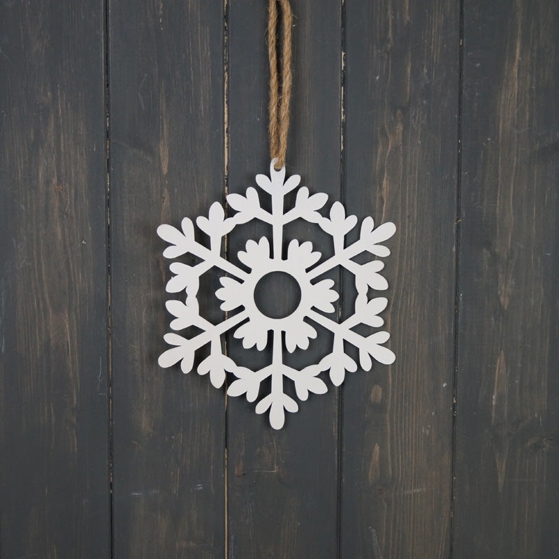 Hanging Metal Snowflake – 20.5cm