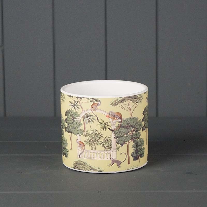 Monkey Ceramic Pot x 12cm