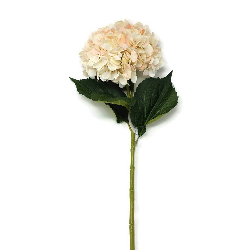 82cm Single Hydrangea – Blush Pink