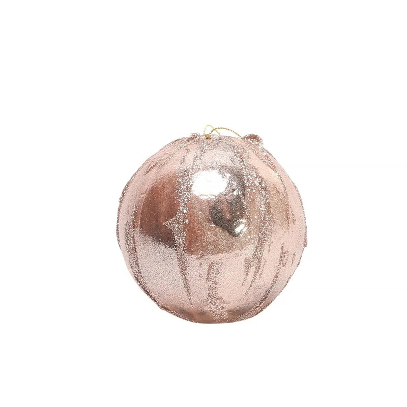 9cm Bauble Rose Gold