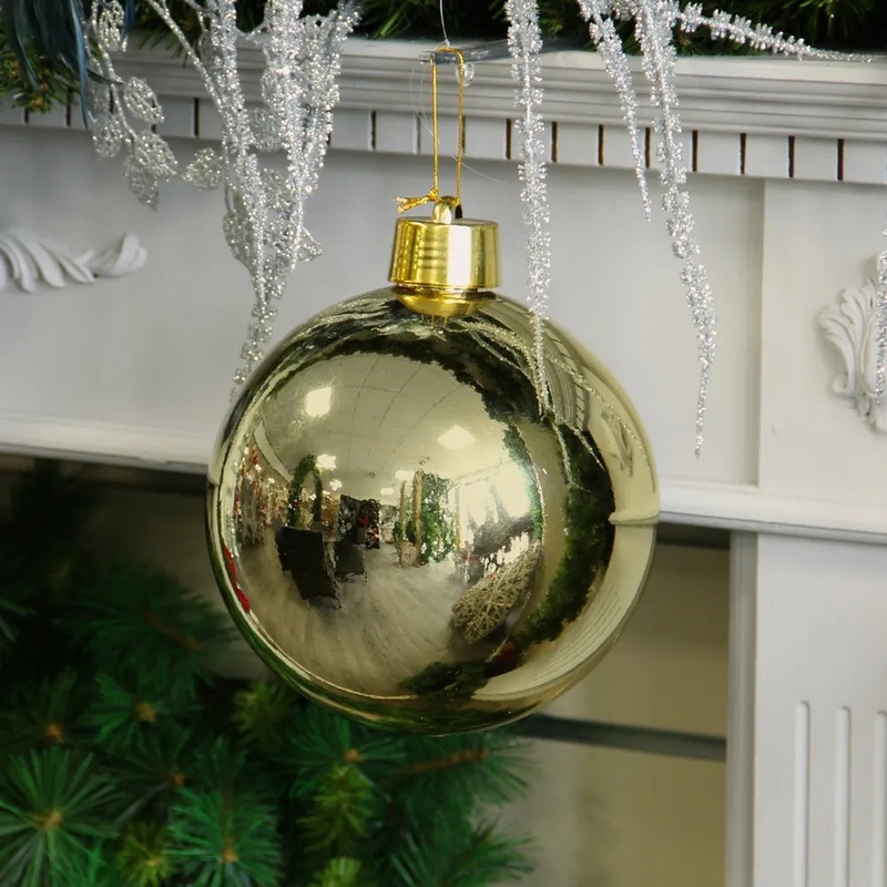 Large  Gold Shiny Shatterproof Bauble – 20cm