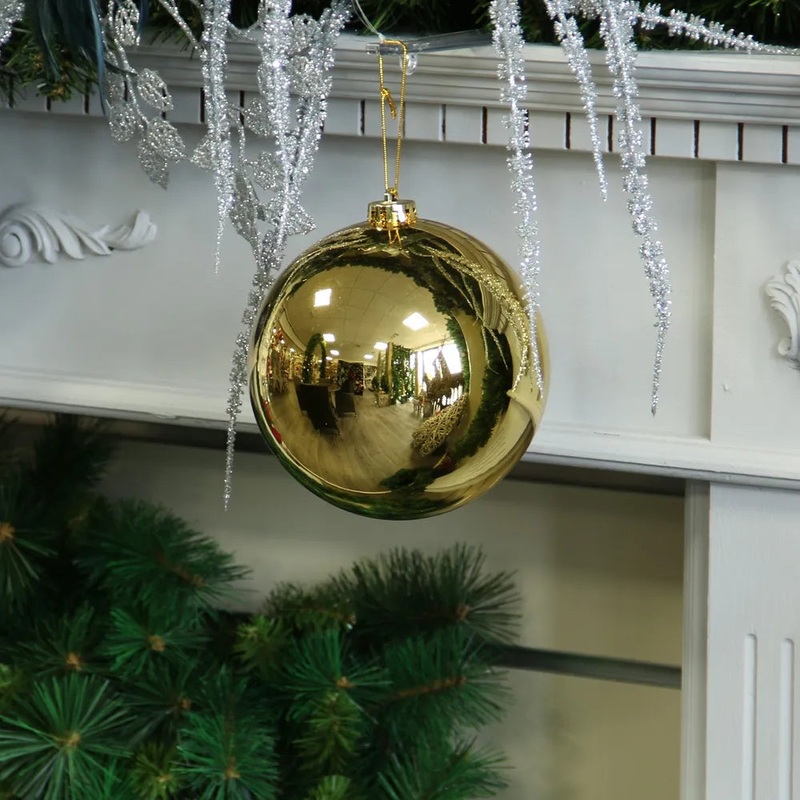 Shiny Shatterproof Bauble x 15cm – Gold