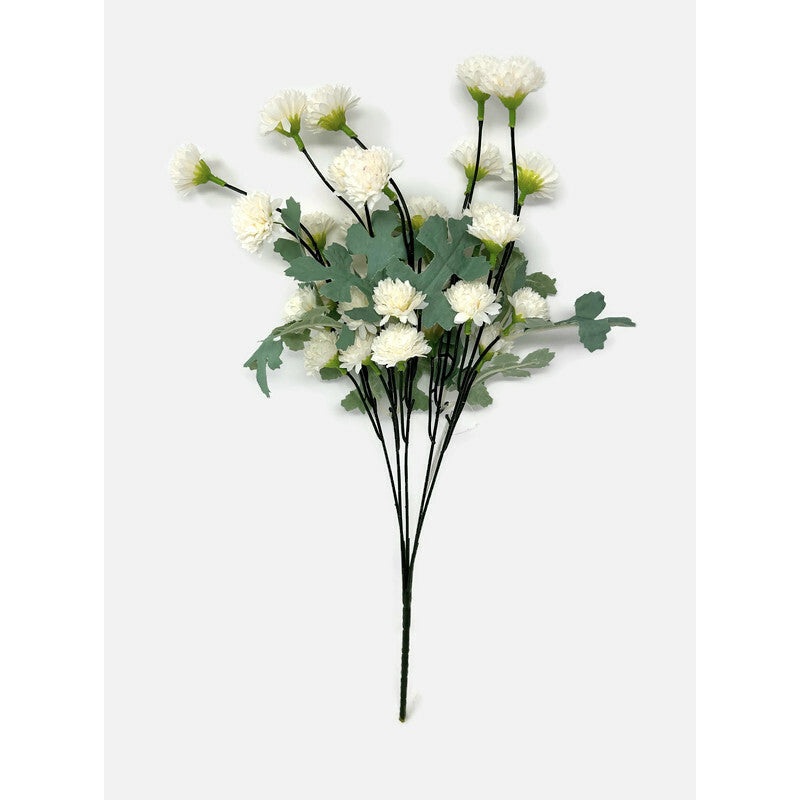 Dainty Carnation Flower Spray x 43cm – Cream