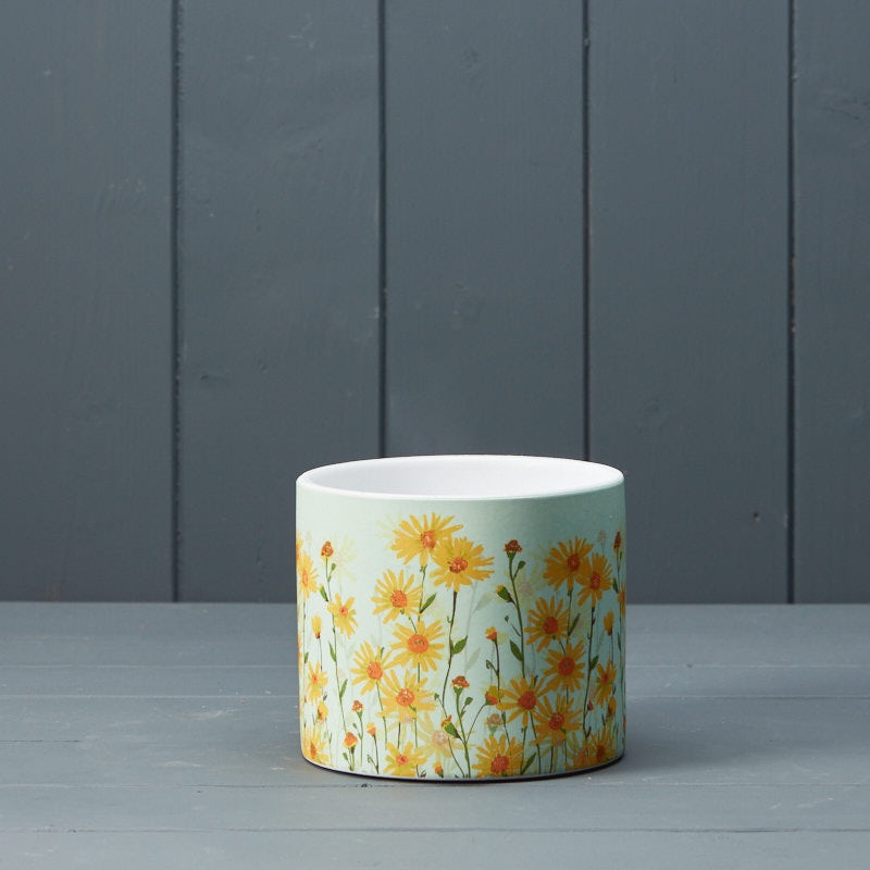 Daisy Meadow Field Ceramic Pot 13.8cm