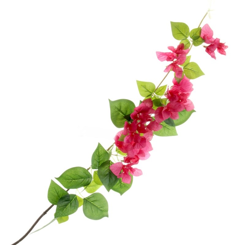 Bougainvillea Spray – Green & Red – 120cm long