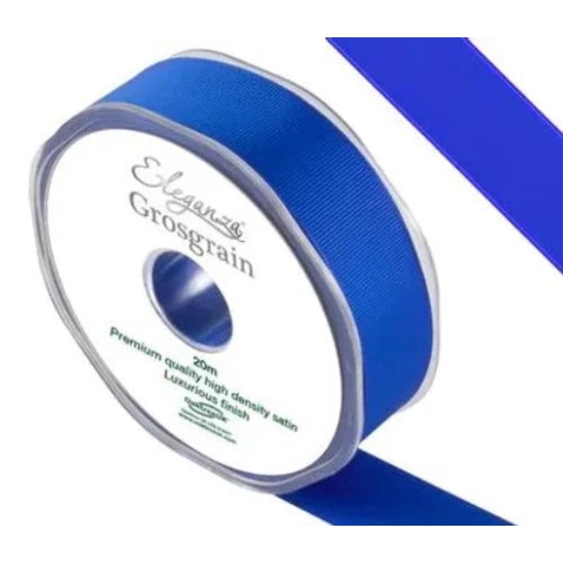Premium Grosgrain Ribbon 25mm x 20m – Royal Blue