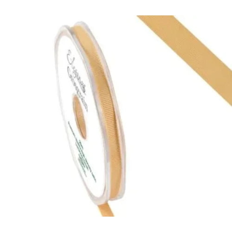 Premium Grosgrain Ribbon 6mm x 20m – Gold