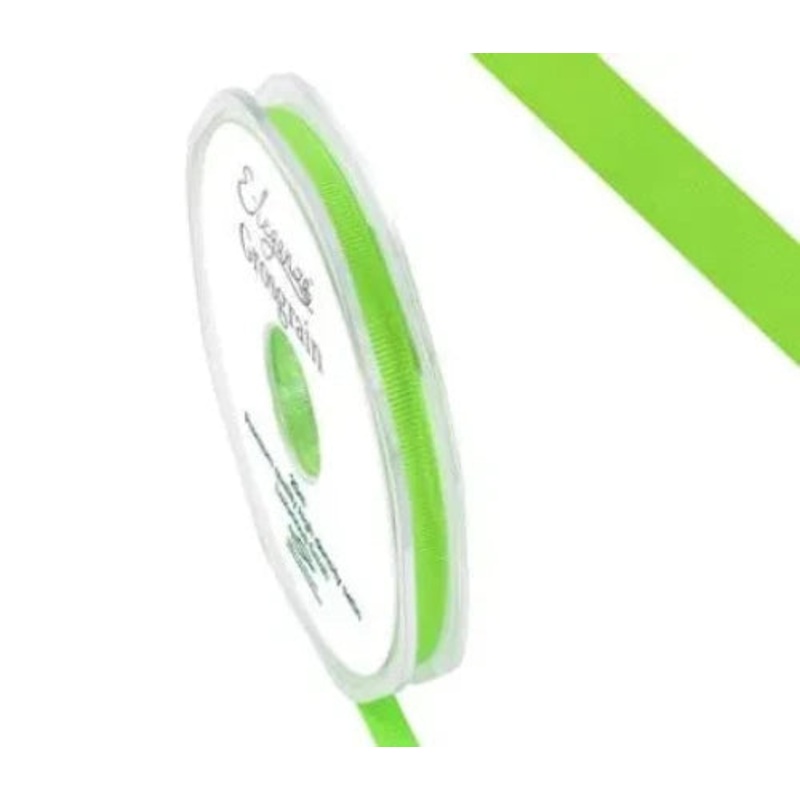 Premium Grosgrain Ribbon 6mm x 20m – Lime