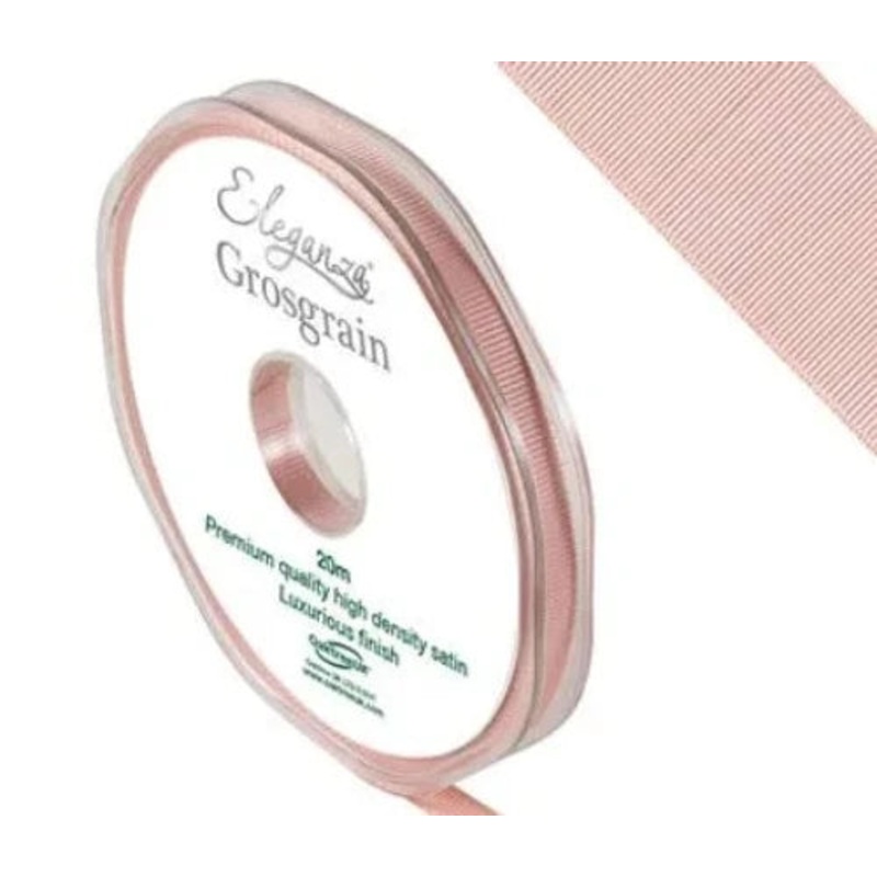 Premium Grosgrain Ribbon 6mm x 20m – Rose Gold
