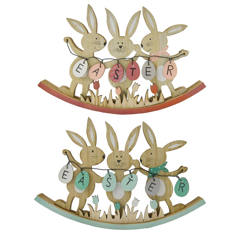Single Rocking Easter Bunny Stand – One Selected At Random