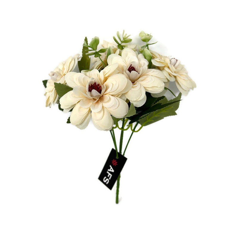 Small Ornamental Dahlia Bush x 28cm – Light Cream