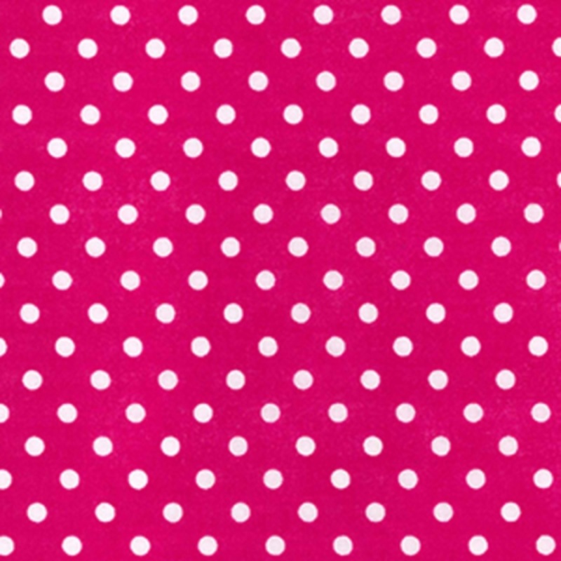4mm Polka Dot Polycotton Fabric x 112cm – Cerise cer4
