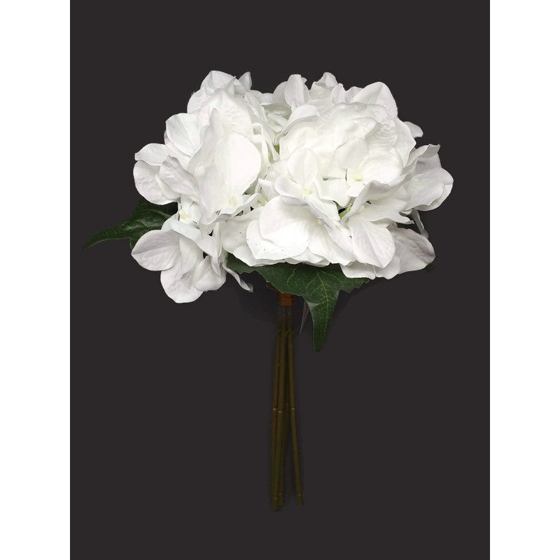 6 Stem Hydrangea Bunch x 28cm – White