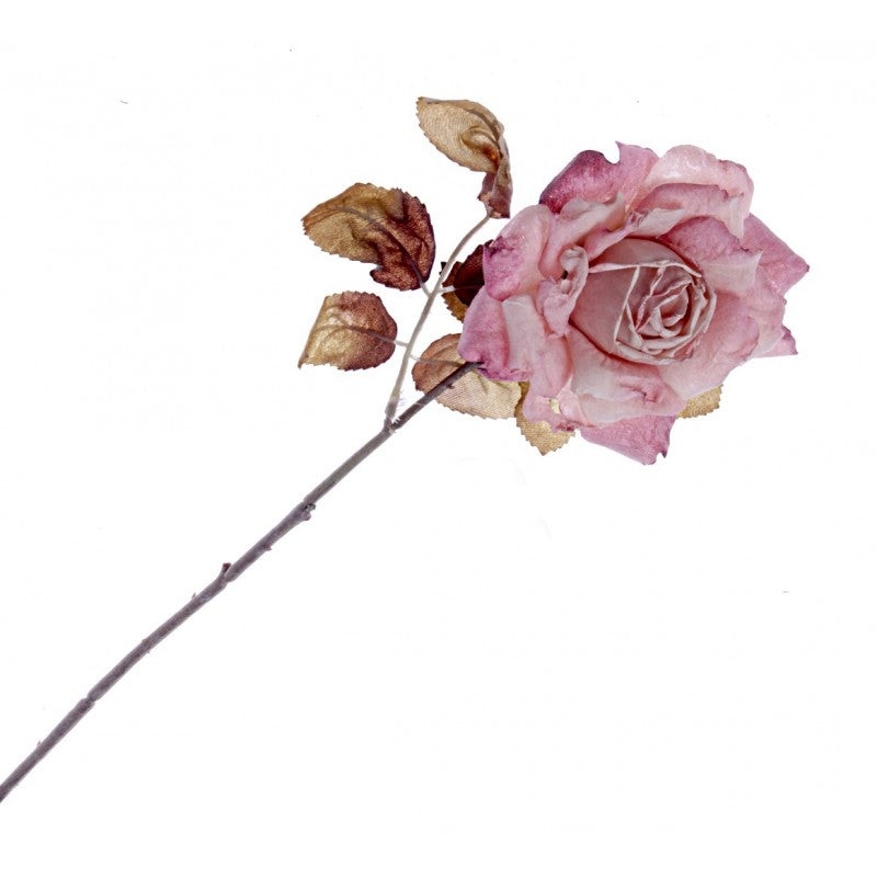 Single Stem Dried Look Rose x 62cm – Pink