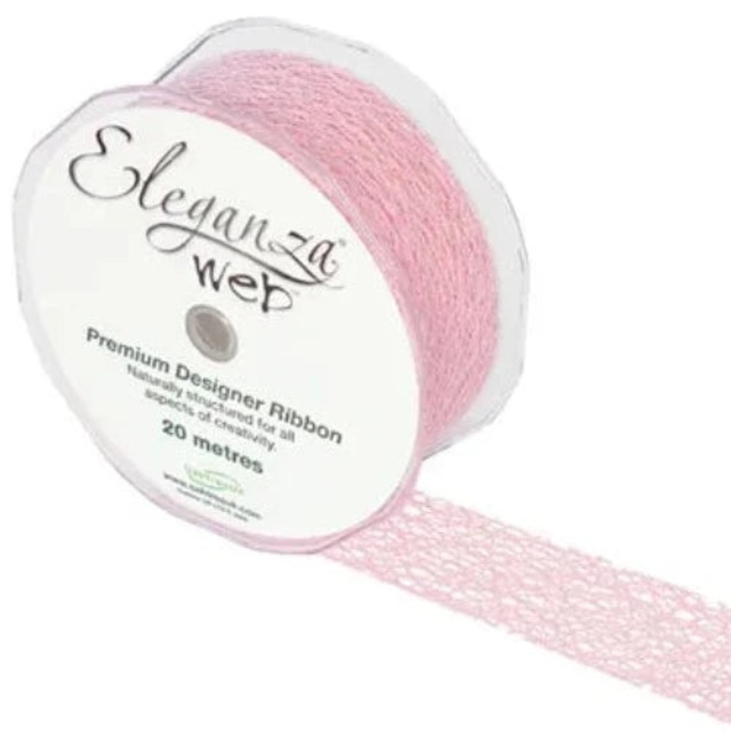 Web Ribbon 38mm x 20m –  Light Pink