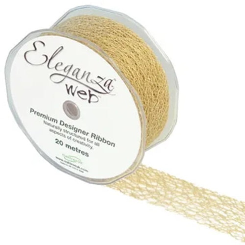 Web Ribbon 38mm x 20m –  Natural