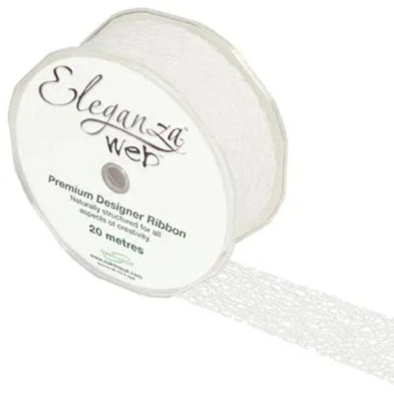 Web Ribbon 38mm x 20m – White