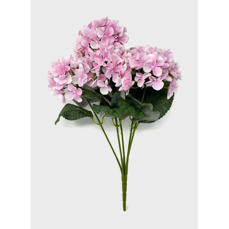44cm Hydrangea Flower Bush – Pink