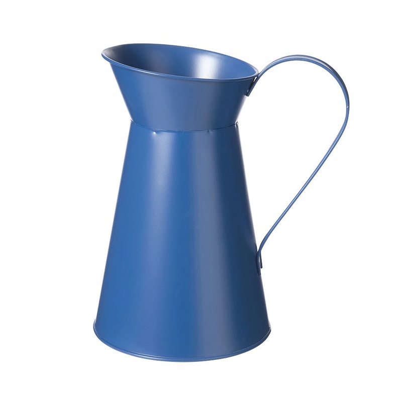 Elijah Zinc Metal Jug x 25cm – Blue