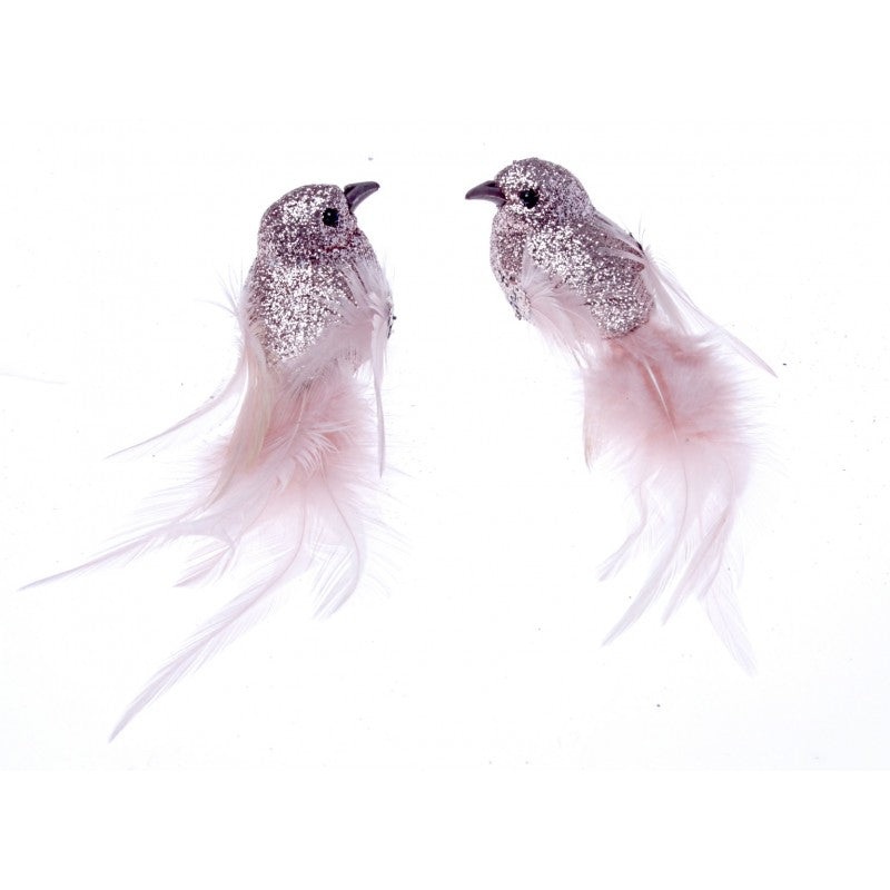 Glittered Doves – Pink – 2pcs per pk