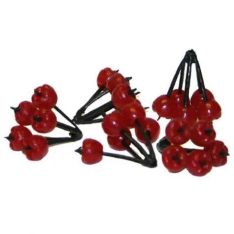 3cm Red Berry Cluster – Pack of 100 clusters
