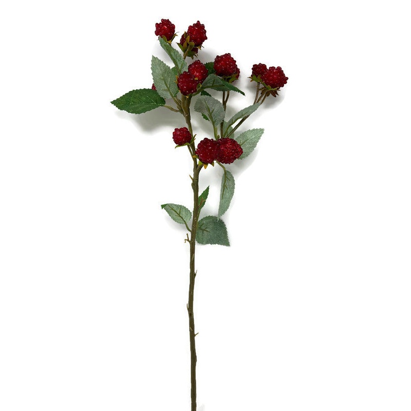 Artificial Red Raspberry Spray x 40cm long