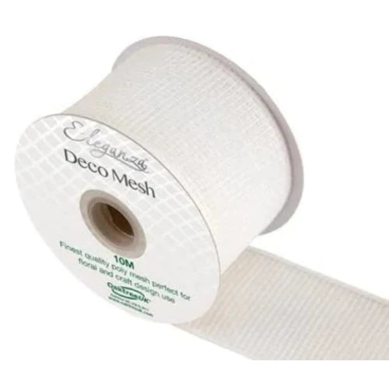 Deco Mesh 63mm x 10m White