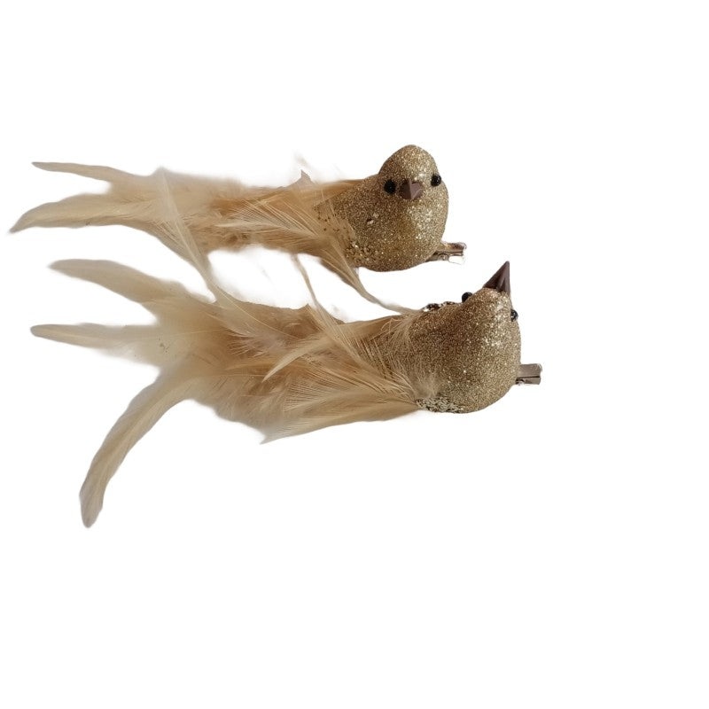 Glittered Doves – Gold – 2pcs per pk