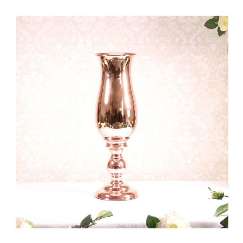 Rose Gold Metal Vase 51CM