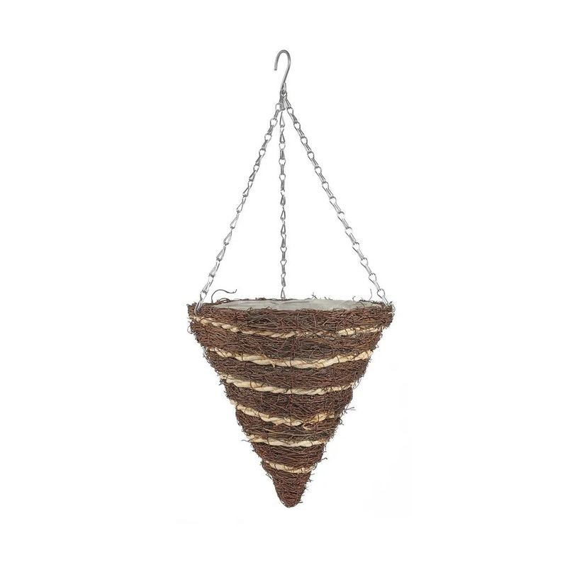 12 Round Cone Reeth Hanging Basket