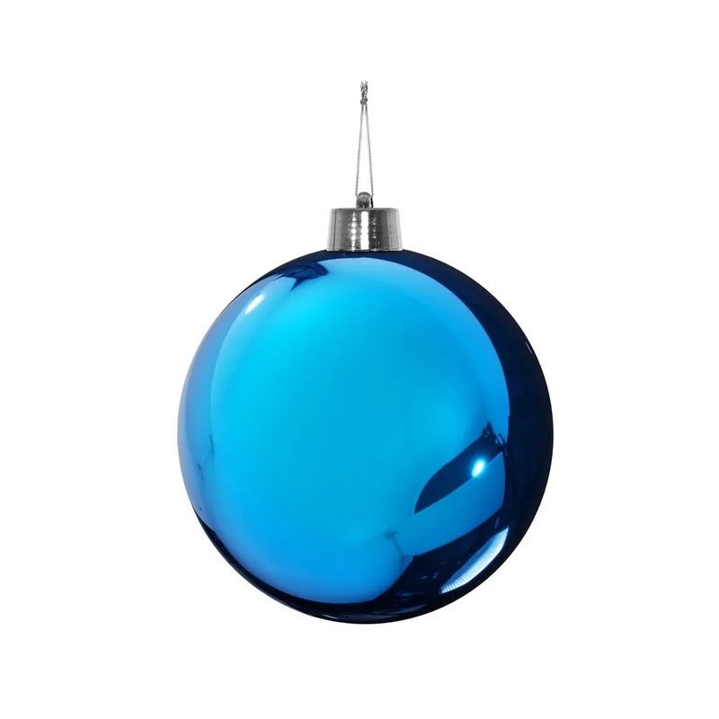 Shiny Shatterproof Bauble x 15cm – Blue