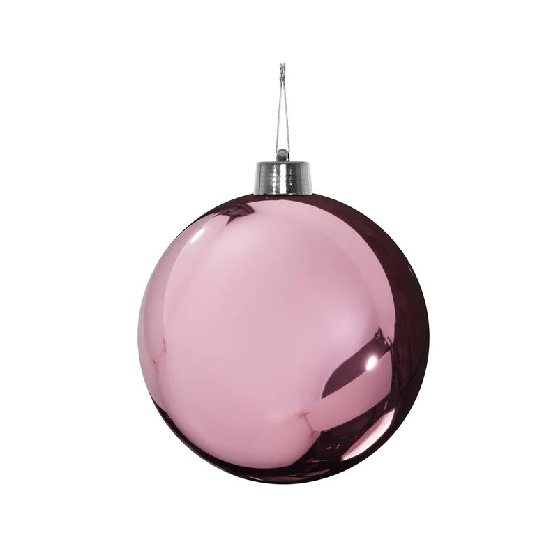 Shiny Shatterproof Bauble x 15cm – Pink