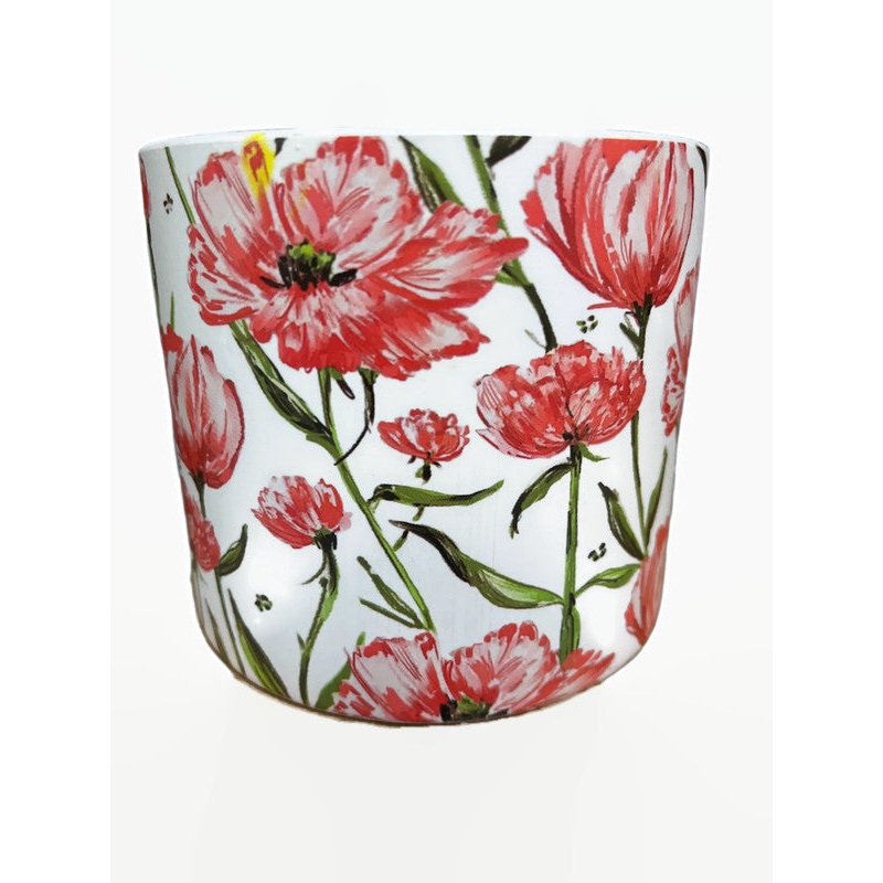 Ceramic Poppy Pot x Height 10.5cm