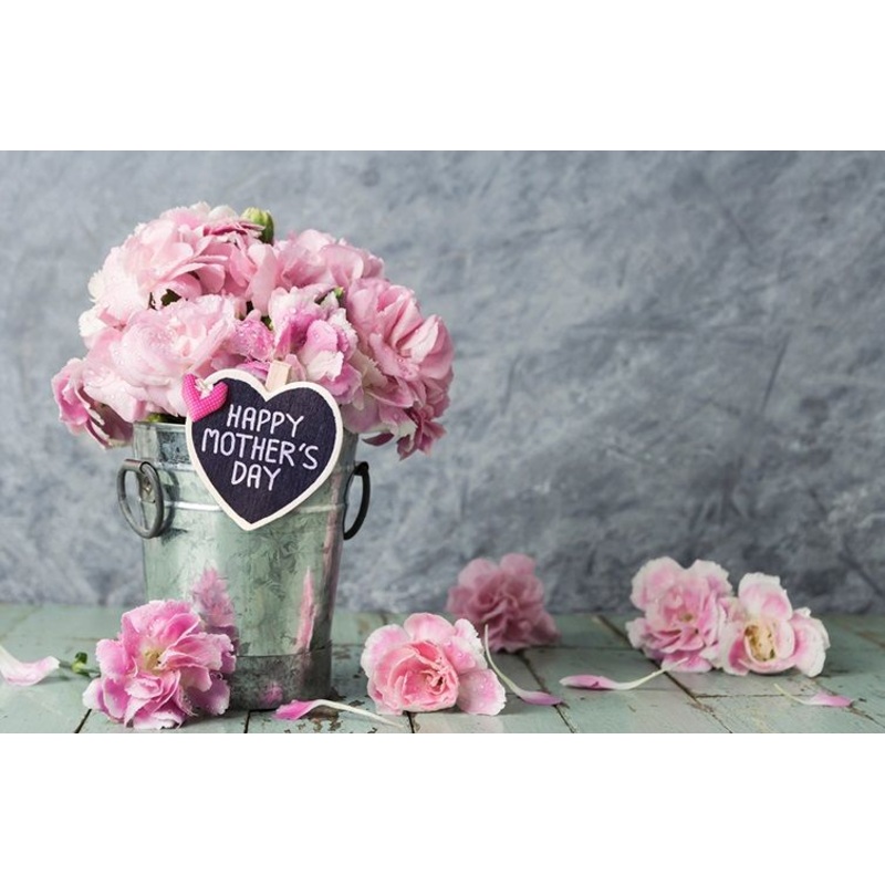 Mother’s Day Flower Gift Cards –  Flower Bucket – Pack of 50 Cards