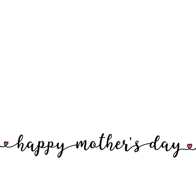 Mother’s Day Flower Gift Cards –  Mother’s Day Cursive Script – Pack of 50 Cards